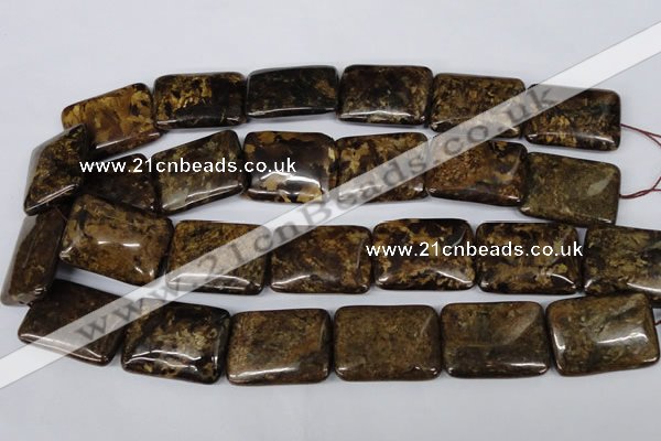 CBZ424 15.5 inches 22*30mm rectangle bronzite gemstone beads