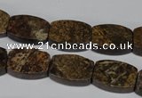 CBZ427 15.5 inches 12*16mm flat drum bronzite gemstone beads