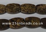 CBZ428 15.5 inches 13*18mm flat drum bronzite gemstone beads