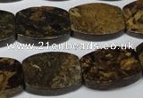 CBZ429 15.5 inches 15*20mm flat drum bronzite gemstone beads