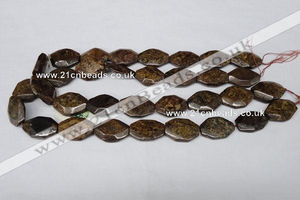 CBZ441 15.5 inches 20*25mm octagonal bronzite gemstone beads