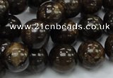 CBZ52 15.5 inches 12mm round bronzite gemstone beads wholesale