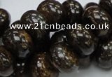 CBZ55 15.5 inches 10*15mm rondelle bronzite gemstone beads wholesale