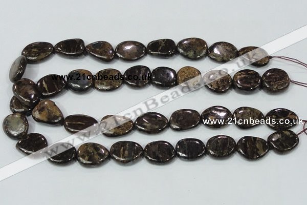 CBZ60 15.5 inches 18*25mm freeform bronzite gemstone beads