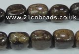 CBZ61 15.5 inches 12*15mm nugget bronzite gemstone beads