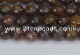 CBZ611 15.5 inches 6mm faceted round bronzite gemstone beads