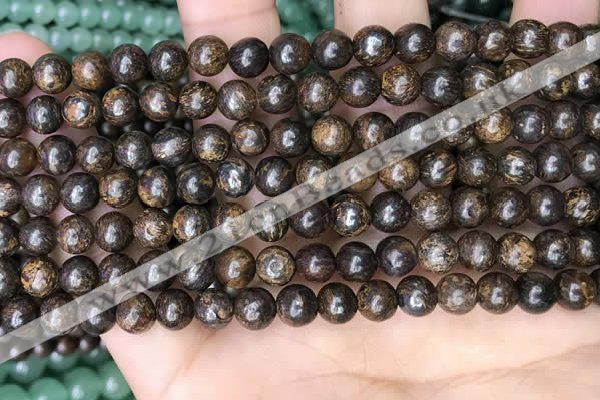 CBZ619 15.5 inches 6mm round bronzite beads wholesale