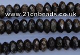 CBZ65 15.5 inches 6*10mm faceted rondelle bronzite gemstone beads