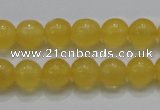 CCA05 15.5 inches 10mm round yellow calcite gemstone beads wholesale