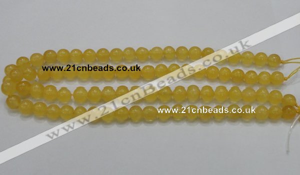 CCA05 15.5 inches 10mm round yellow calcite gemstone beads wholesale