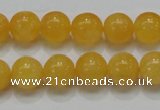 CCA06 15.5 inches 12mm round yellow calcite gemstone beads wholesale