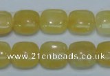 CCA12 15.5 inches 16*16mm square yellow calcite gemstone beads