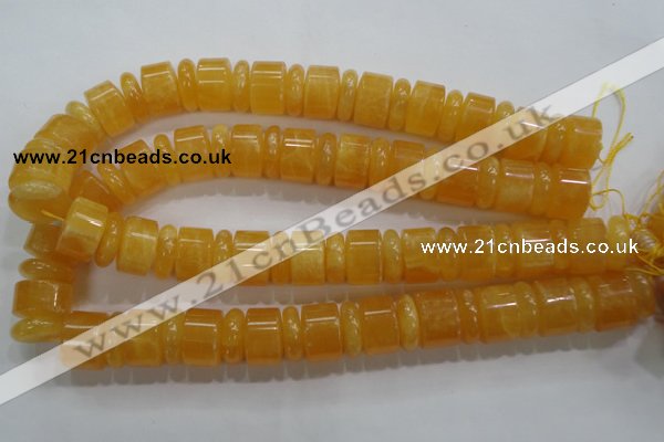 CCA20 15.5 inches 6*18mm & 12*18mm rondelle calcite gemstone beads