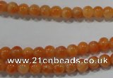 CCA301 15.5 inches 6mm round orange calcite gemstone beads wholesale