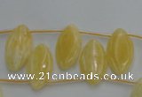 CCA31 Top-drilled 10*20mm marquise calcite gemstone beads wholesale