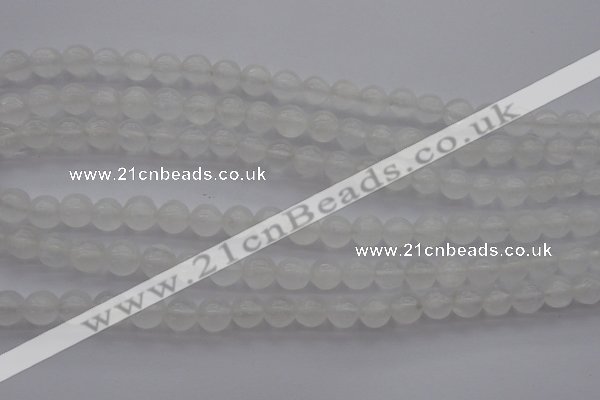 CCA353 15.5 inches 8mm round white calcite beads wholesale