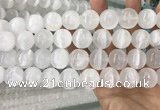 CCA384 15.5 inches 18mm round white calcite gemstone beads