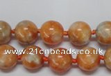 CCA452 15.5 inches 8mm round orange calcite gemstone beads