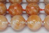 CCA455 15.5 inches 14mm round orange calcite gemstone beads