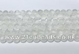 CCA511 15.5 inches 8mm round white calcite gemstone beads