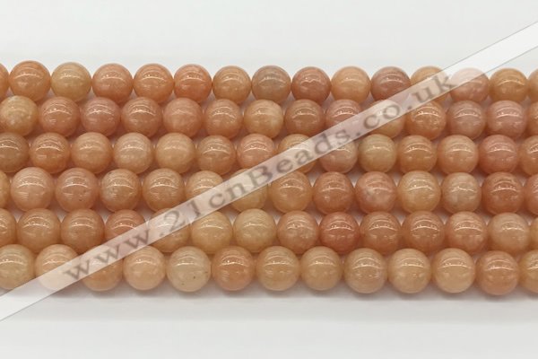 CCA515 15.5 inches 8mm round peach calcite gemstone beads