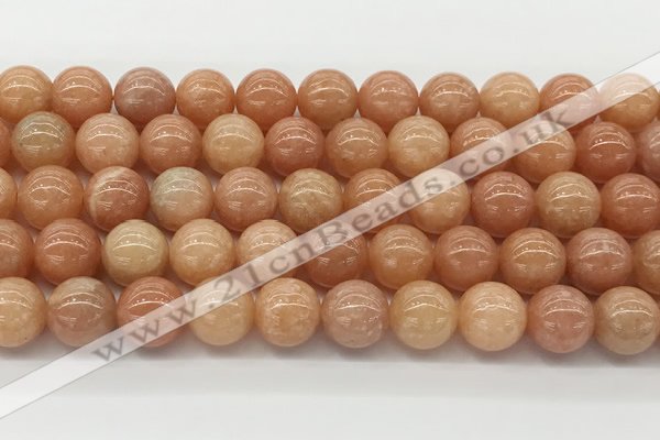 CCA516 15.5 inches 10mm round peach calcite gemstone beads