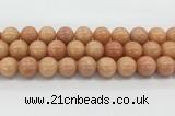 CCA518 15.5 inches 14mm round peach calcite gemstone beads wholesale