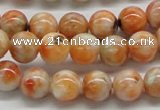 CCA52 15.5 inches 10mm round orange calcite gemstone beads wholesale