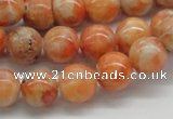 CCA53 15.5 inches 12mm round orange calcite gemstone beads wholesale