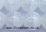 CCA531 15 inches 10mm round white calcite beads