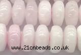 CCA536 15 inches 6*10mm rondelle pink calcite beads