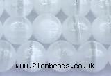 CCA541 15 inches 7mm round white calcite beads