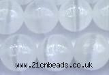 CCA542 15 inches 8mm round white calcite beads