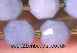 CCB1001 15 inches 9*10mm faceted aquamarine beads