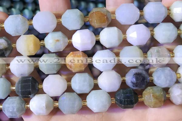 CCB1022 15 inches 11*12mm faceted jade beads