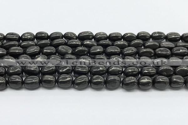 CCB1191 15 inches 7*10mm nuggets shungite gemstone beads
