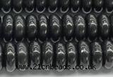 CCB1196 15 inches 4.5*10mm rondelle shungite gemstone beads