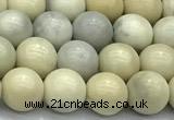 CCB1296 15 inches 8mm round ivory jasper beads