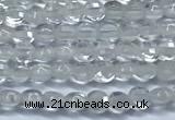 CCB1350 15 inches 2.5mm faceted coin white crystal beads