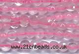 CCB1353 15 inches 2.5mm faceted coin rose quartz beads