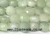 CCB1402 15 inches 6mm faceted coin jade beads