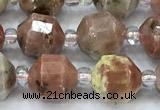 CCB1444 15 inches 7mm - 8mm faceted gemstone beads