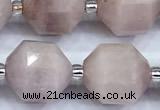 CCB1536 15 inches 11mm - 12mm faceted kunzite gemstone beads