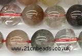 CCB1546 15 inches 6mm round mixed quartz beads