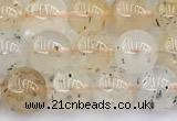 CCB1551 15 inches 8mm round mica quartz beads