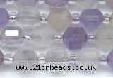 CCB1566 15 inches 5mm - 6mm faceted lavender amethyst beads