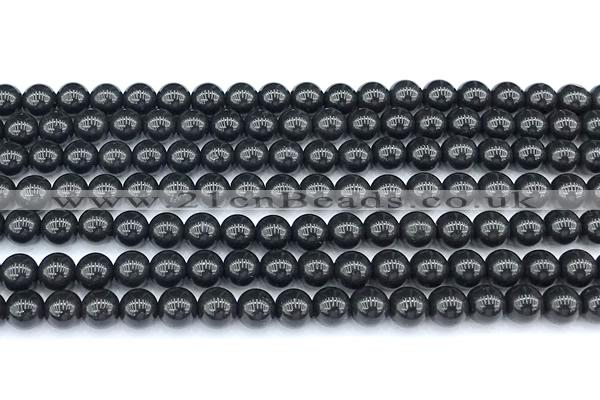 CCB1620 15 inches 6mm round shungite gemstone beads