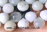 CCB1632 15 inches 6mm faceted teardrop jade beads