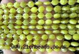 CCB1771 15 inches 6mm faceted coin Korean jade beads