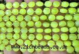 CCB1772 15 inches 6mm faceted coin candy jade beads